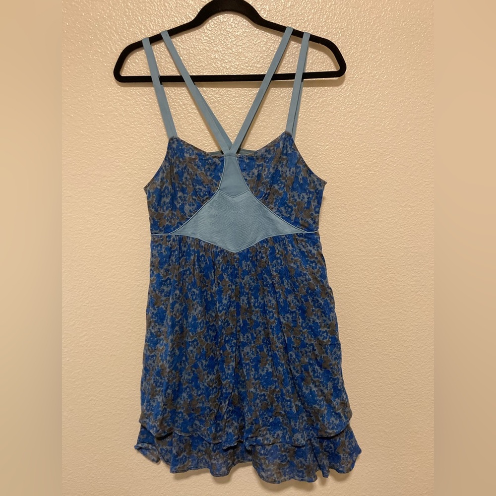 FREE PEOPLE- Summer Dress- Casual Mini Dress- Strappy Top - Flowy